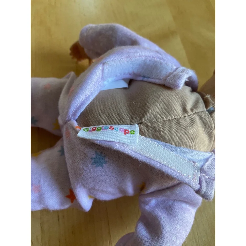 Gigglescape Baby Doll‎ Purple Star Print Sleeper Soft Body Toy Vinyl Limbs